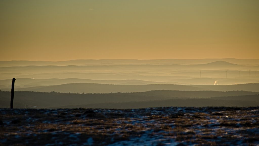 on the way / Feuerberg (Kissinger Hütte), Blickrichtung Osten / Bayerische Rhön (Landkreis Rhön-Grabfeld) (AR 03/2021)