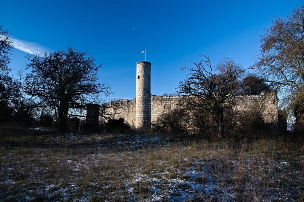 Ruine Homburg bei Gössenheim in Unterfranken (Main Spessart) (AR 12/2022)