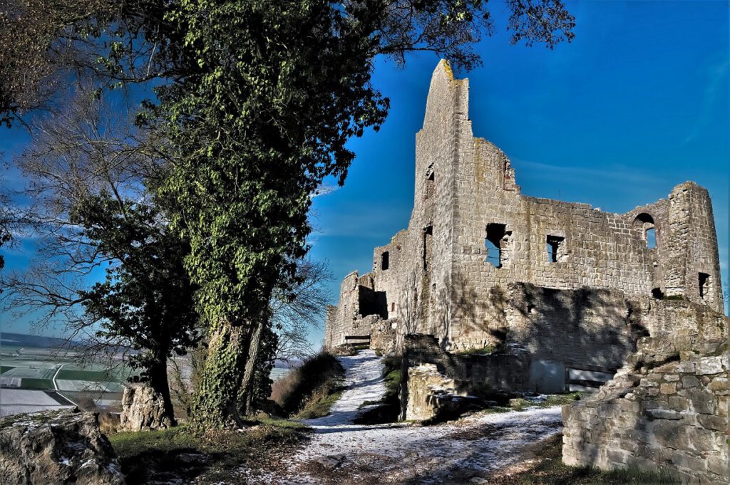 Ruine Homburg bei Gössenheim in Unterfranken (Main Spessart) (AR 12/2022)