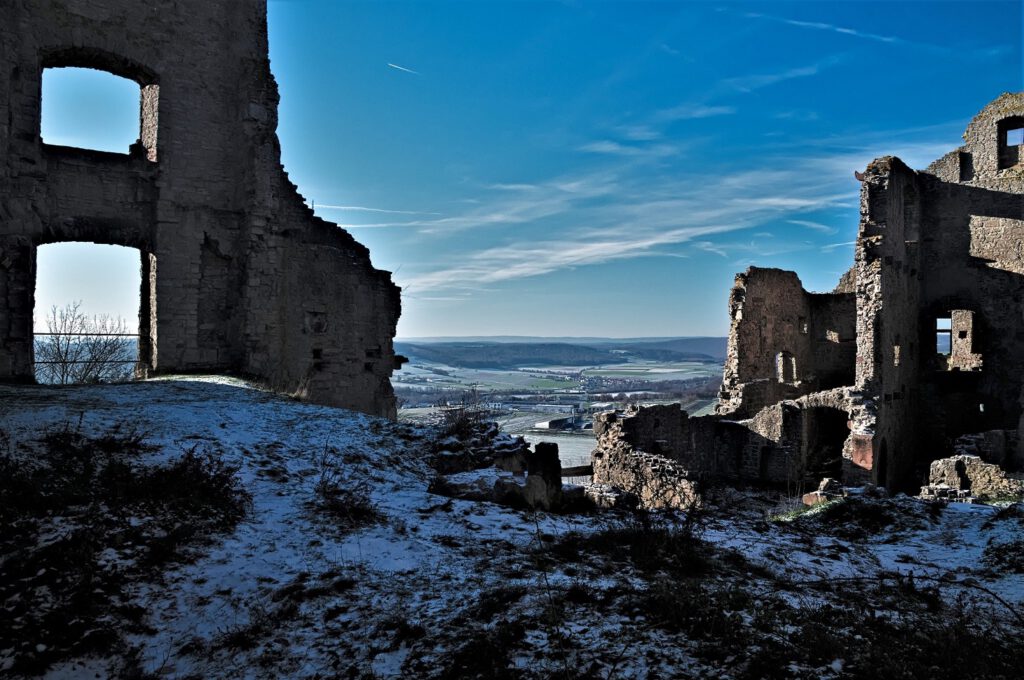 Ruine Homburg bei Gössenheim in Unterfranken (Main Spessart) (AR 12/2022)