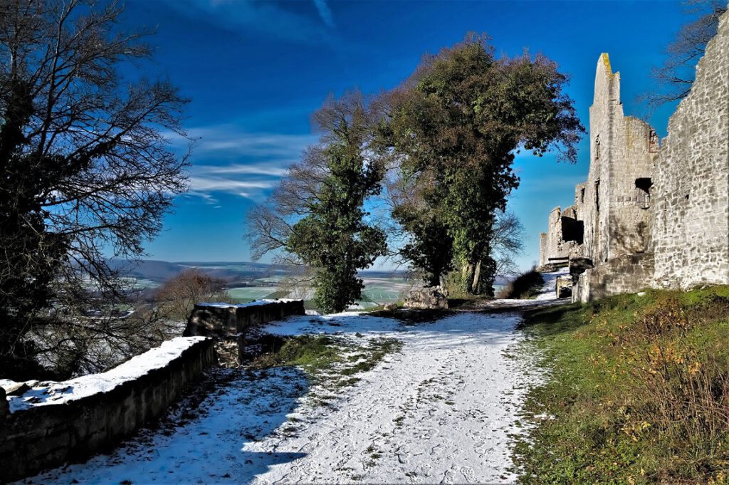 Ruine Homburg bei Gössenheim in Unterfranken (Main Spessart) (AR 12/2022)