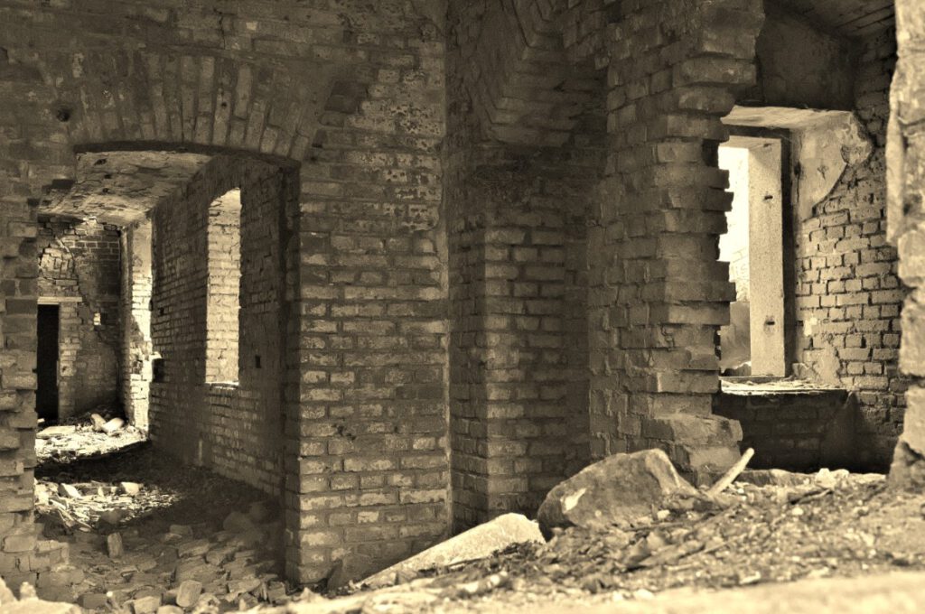 Kellergewölbe Schloss Dwasieden nahe der Steilküste bei Sassnitz