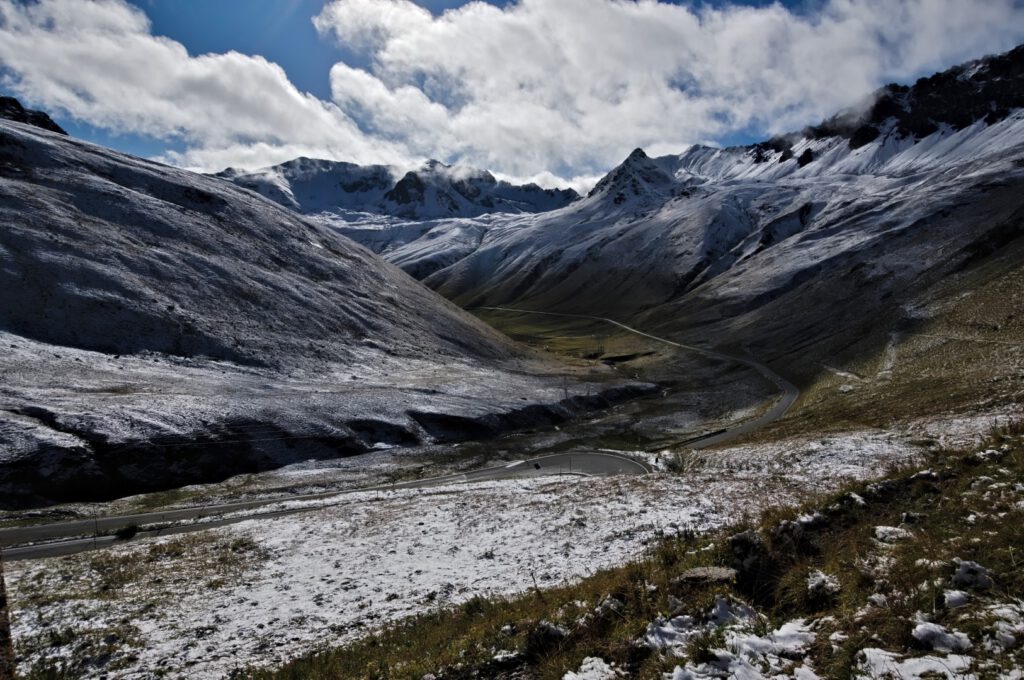 Alpenlandschaft am Stilfser Joch im Nationalpark Stelvio