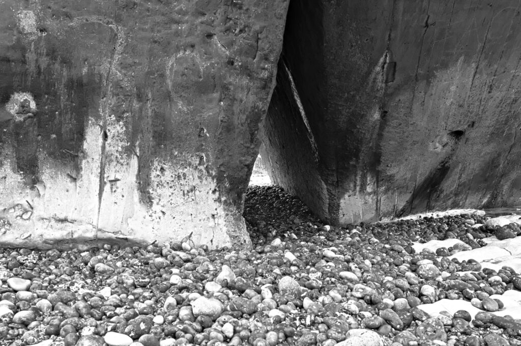 Detailaufnahme des abgestürzten R622-Bunkers
